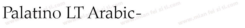 Palatino LT Arabic字体转换